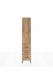 Arges Dolap 3 Raflı 3 Çekmeceli Tek Kapaklı 44x30x221 - S28M068V3A