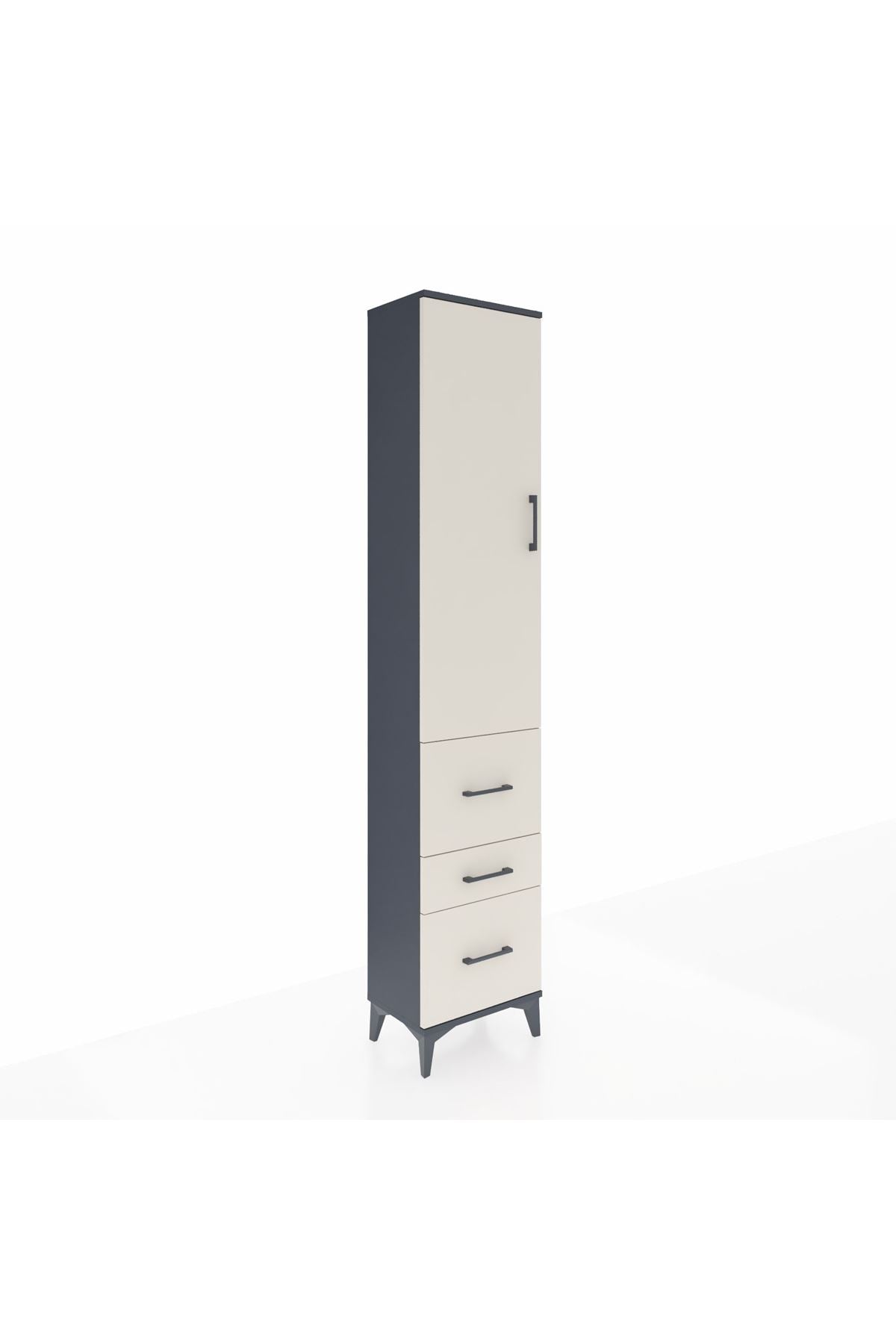 Arges Dolap 3 Raflı 3 Çekmeceli Tek Kapaklı 44x30x221 - S28M068V4A