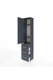 Arges Dolap 3 Raflı 3 Çekmeceli Tek Kapaklı 44x30x221 - S28M068V5A