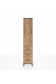 Arges Dolap 3 Raflı 3 Çekmeceli Tek Kapaklı 44x30x221 - S28M068V6A