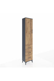 Arges Dolap 3 Raflı 3 Çekmeceli Tek Kapaklı 44x30x221 - S28M068V6A