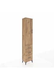 Arges Dolap 3 Raflı 3 Çekmeceli Tek Kapaklı 44x30x221 - S28M068V9A