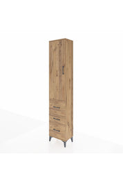 Arges Dolap 3 Raflı 3 Çekmeceli Tek Kapaklı 44x30x221 - S28M068V9A