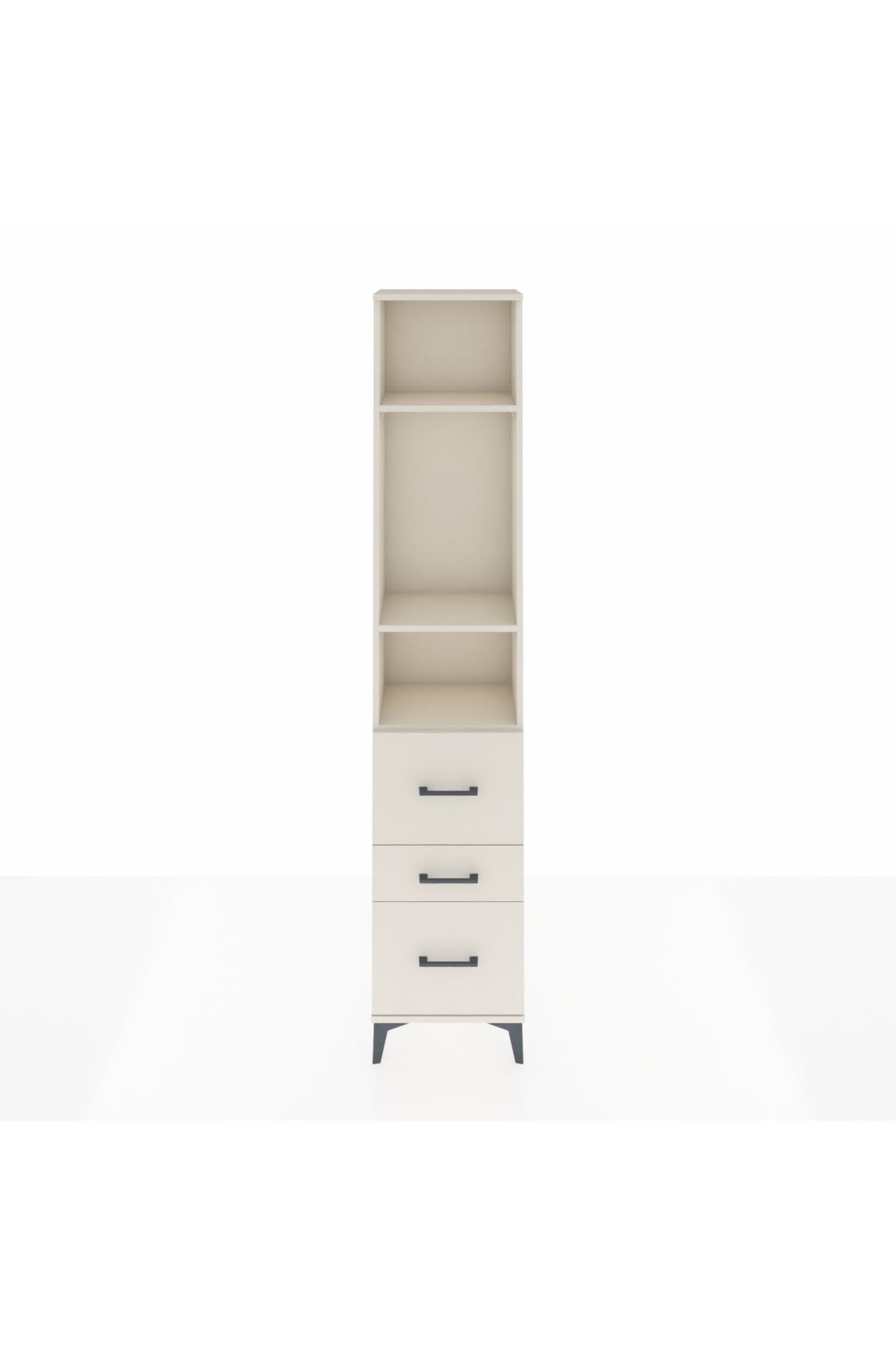 Arges Dolap 3 Raflı 3 Çekmeceli 44x30x221 - S28M069V1A