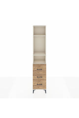 Arges Dolap 3 Raflı 3 Çekmeceli 44x30x221