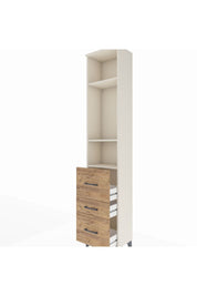 Arges Dolap 3 Raflı 3 Çekmeceli 44x30x221 - S28M069V3A