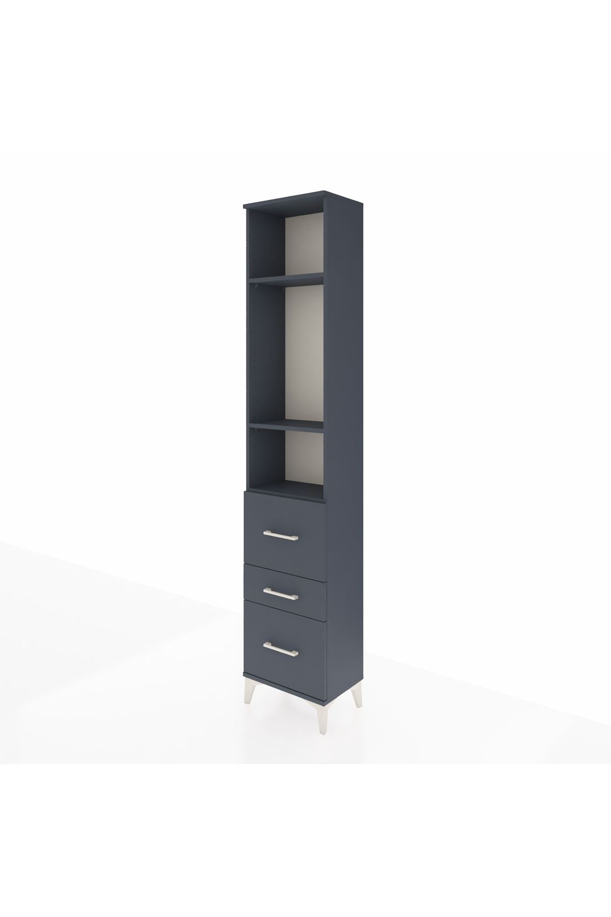 Arges Dolap 3 Raflı 3 Çekmeceli 44x30x221 - S28M069V5A