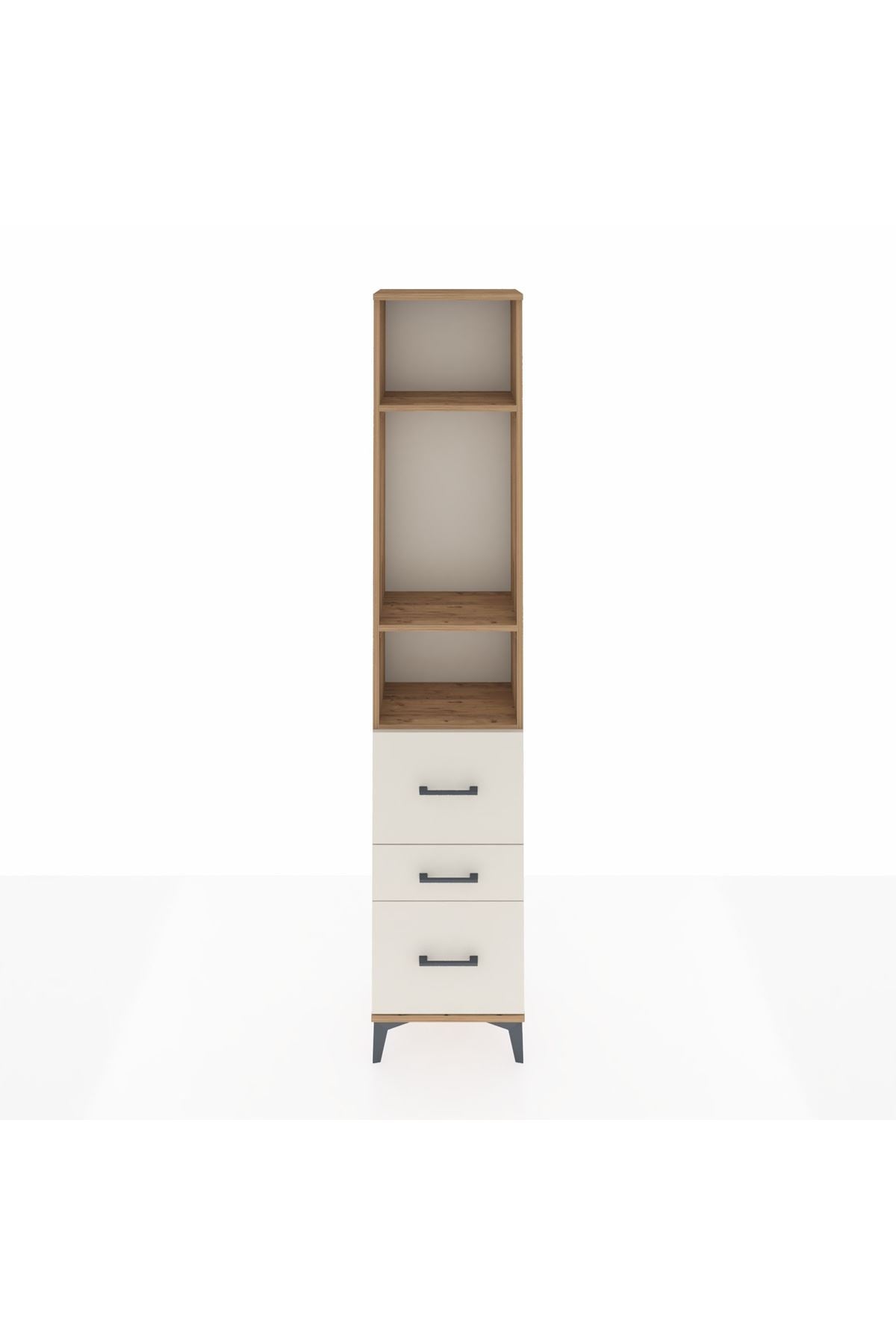 Arges Dolap 3 Raflı 3 Çekmeceli 44x30x221 - S28M069V7A