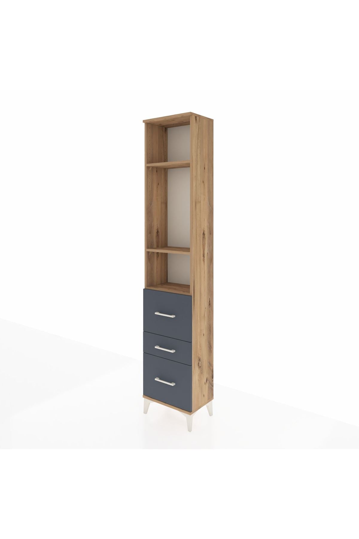 Arges Dolap 3 Raflı 3 Çekmeceli 44x30x221 - S28M069V8A