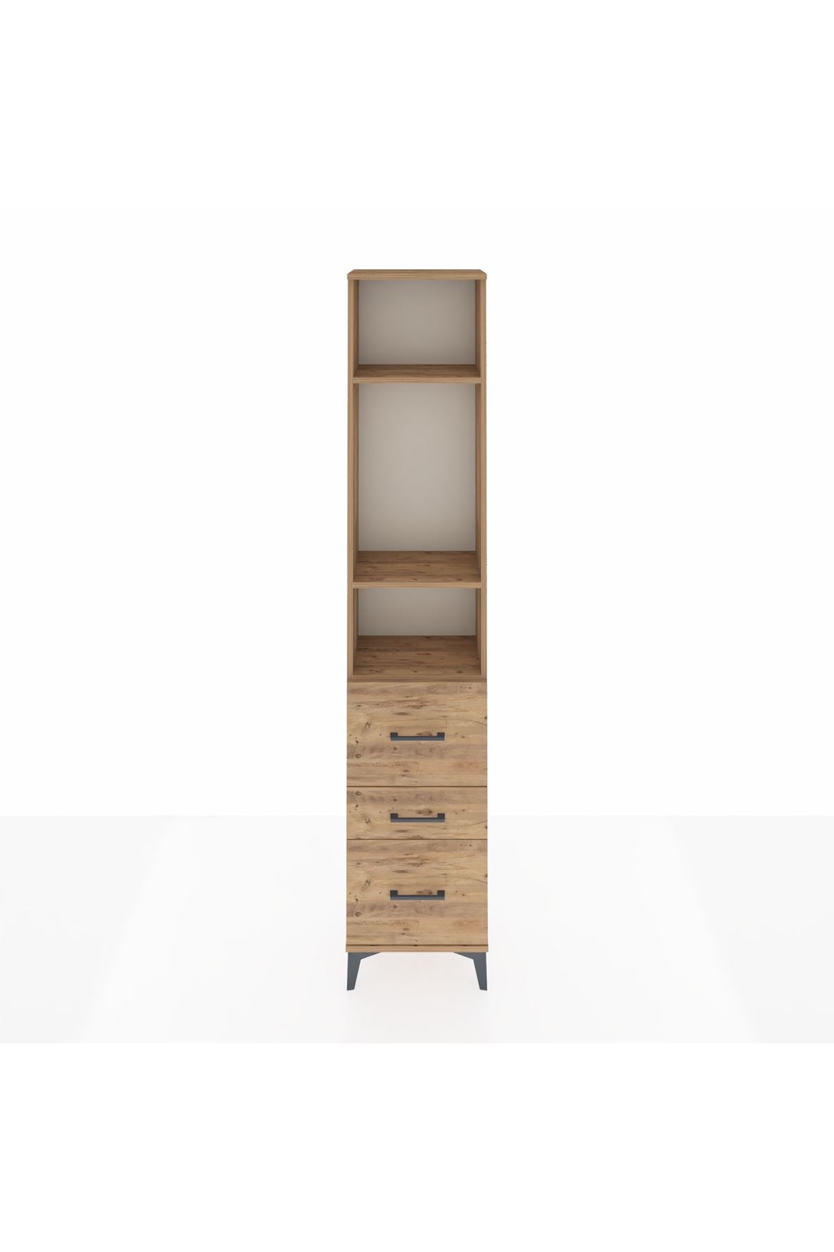 Arges Dolap 3 Raflı 3 Çekmeceli 44x30x221 - S28M069V9A