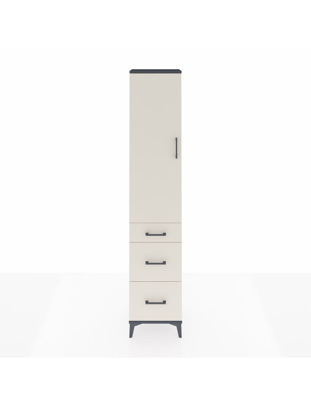 Arges Dolap 2 Raflı 3 Çekmeceli Tek Askılı 44x30x221 - S28M070V4A