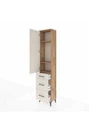 Arges Dolap 3 Raflı 3 Çekmeceli Tek Kapaklı 44x30x221 - S28M071V7A