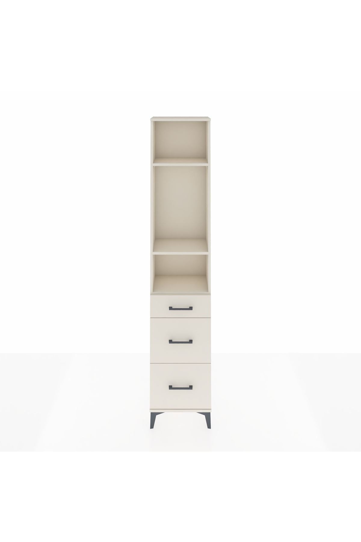 Arges Dolap 3 Raflı 3 Çekmeceli 44x30x221 - S28M072V1A