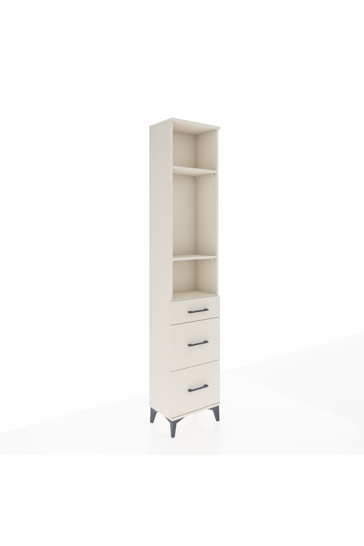 Arges Dolap 3 Raflı 3 Çekmeceli 44x30x221 - S28M072V1A