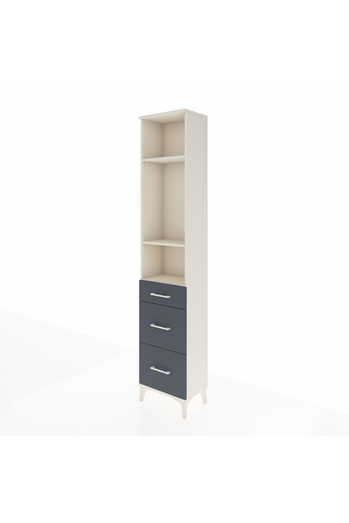 Arges Dolap 3 Raflı 3 Çekmeceli 44x30x221 - S28M072V2A