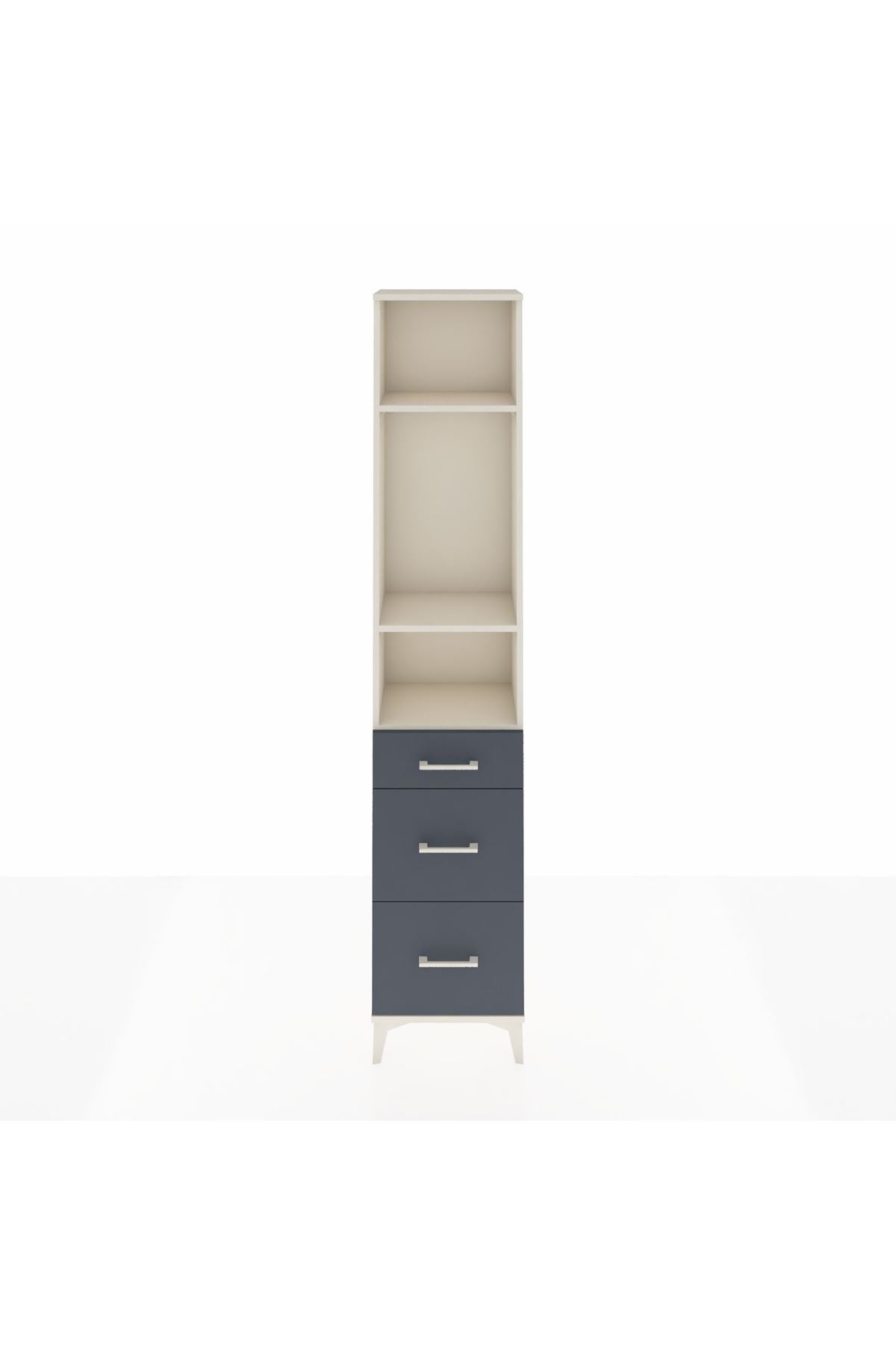 Arges Dolap 3 Raflı 3 Çekmeceli 44x30x221 - S28M072V2A