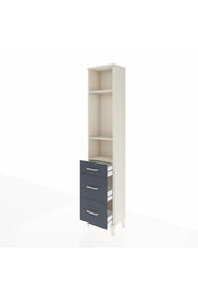 Arges Dolap 3 Raflı 3 Çekmeceli 44x30x221 - S28M072V2A