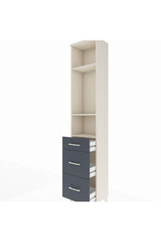Arges Dolap 3 Raflı 3 Çekmeceli 44x30x221 - S28M072V2A