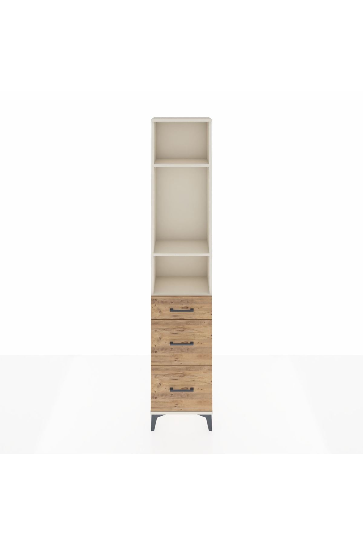 Arges Dolap 3 Raflı 3 Çekmeceli 44x30x221 - S28M072V3A