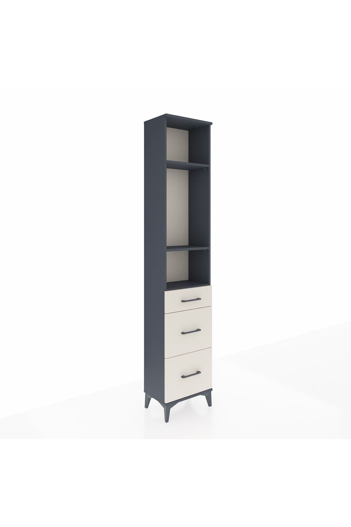 Arges Dolap 3 Raflı 3 Çekmeceli 44x30x221 - S28M072V4A