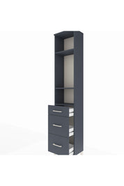 Arges Dolap 3 Raflı 3 Çekmeceli 44x30x221 - S28M072V5A