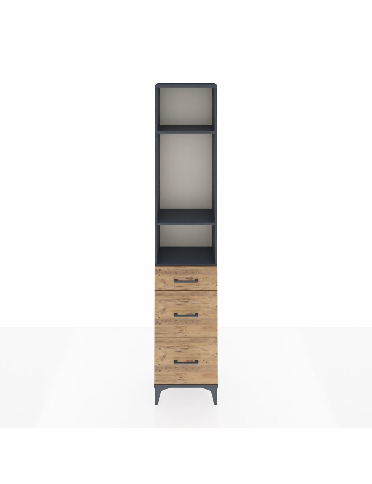 Arges Dolap 3 Raflı 3 Çekmeceli 44x30x221 - S28M072V6A