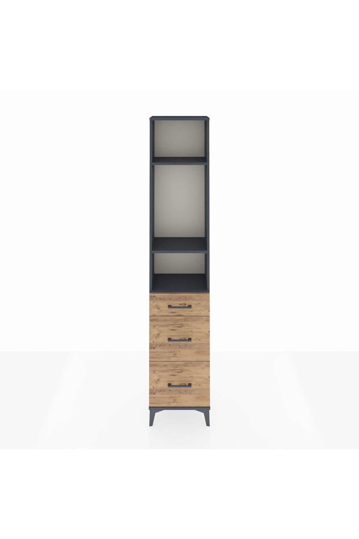Arges Dolap 3 Raflı 3 Çekmeceli 44x30x221 - S28M072V6A