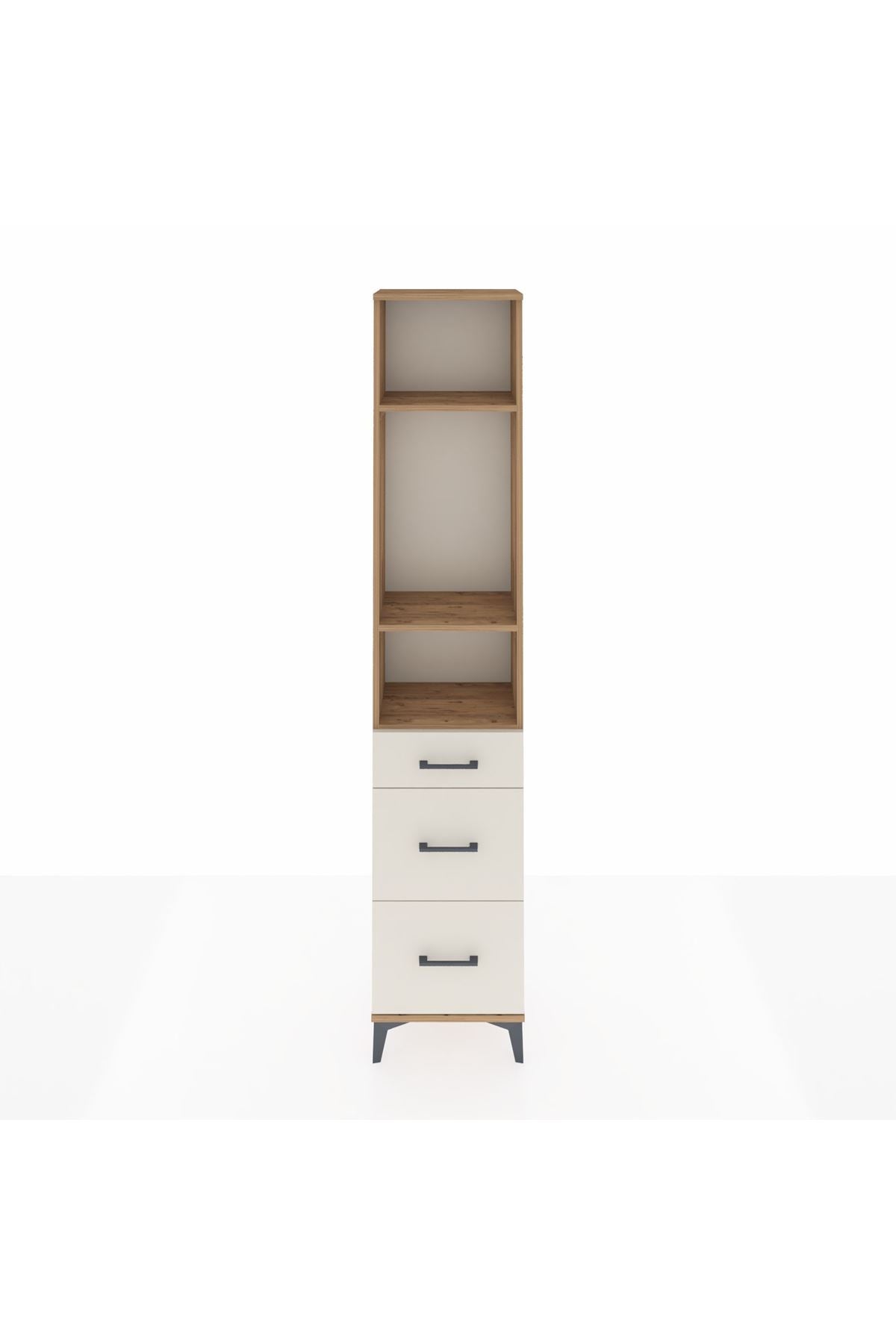 Arges Dolap 3 Raflı 3 Çekmeceli 44x30x221 - S28M072V7A