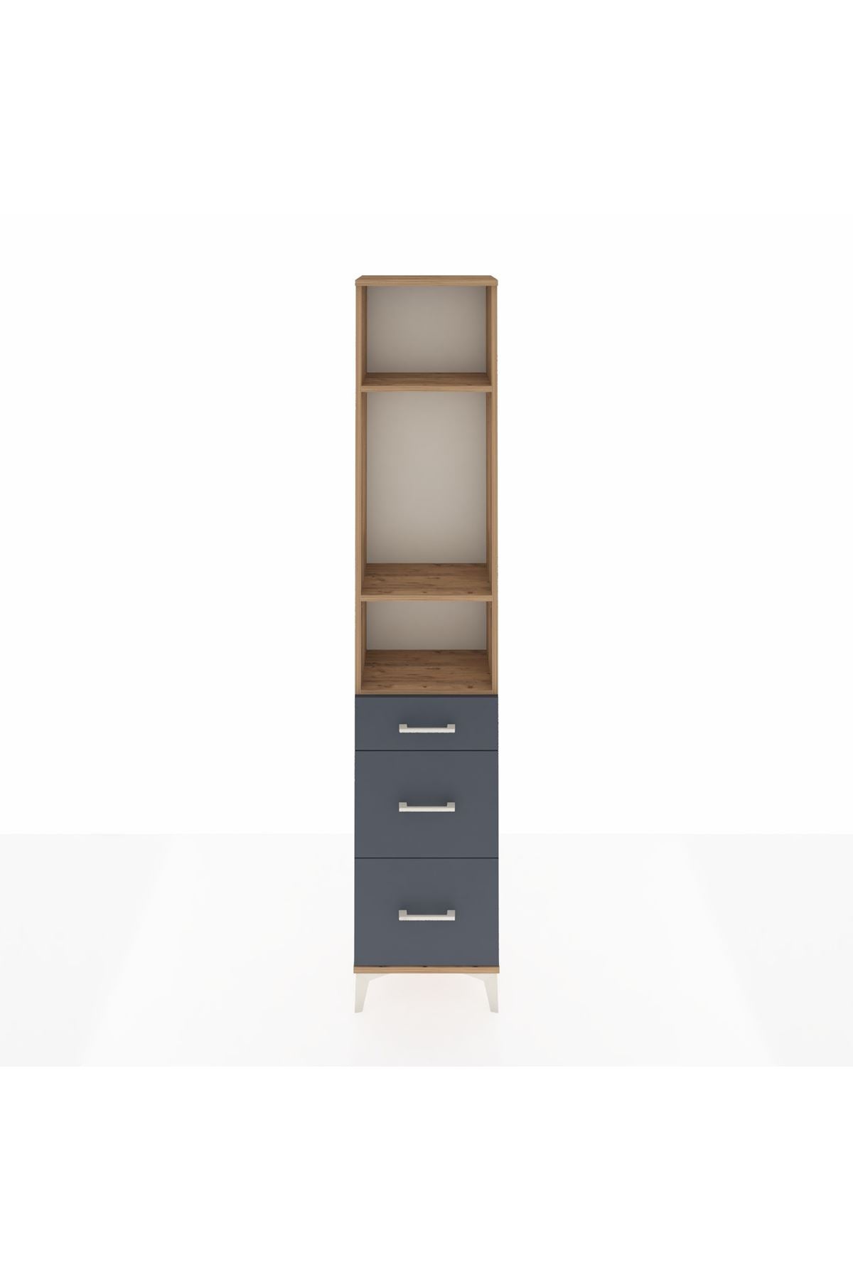 Arges Dolap 3 Raflı 3 Çekmeceli 44x30x221 - S28M072V8A