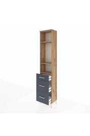 Arges Dolap 3 Raflı 3 Çekmeceli 44x30x221 - S28M072V8A