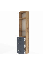 Arges Dolap 3 Raflı 3 Çekmeceli 44x30x221 - S28M072V8A