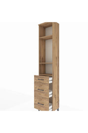 Arges Dolap 3 Raflı 3 Çekmeceli 44x30x221 - S28M072V9A
