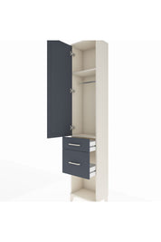 Arges Dolap 2 Raflı 2 Çekmeceli Tek Askılı 44x30x221 - S28M073V2A