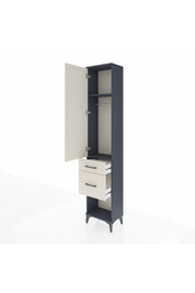 Arges Dolap 2 Raflı 2 Çekmeceli Tek Askılı 44x30x221 - S28M073V4A