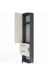 Arges Dolap 2 Raflı 2 Çekmeceli Tek Askılı 44x30x221 - S28M073V4A