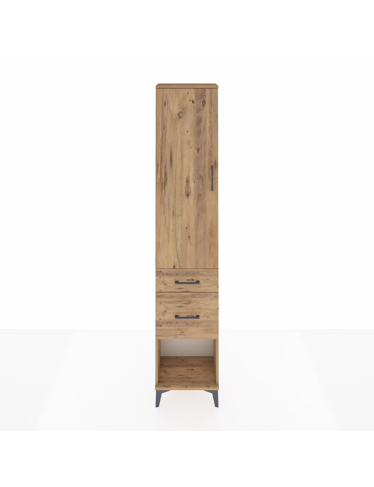 Arges Dolap 2 Raflı 2 Çekmeceli Tek Askılı 44x30x221 - S28M073V9A