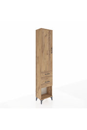 Arges Dolap 2 Raflı 2 Çekmeceli Tek Askılı 44x30x221 - S28M073V9A