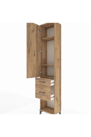 Arges Dolap 3 Raflı 2 Çekmeceli Tek Kapaklı 44x30x221 - S28M074V9A