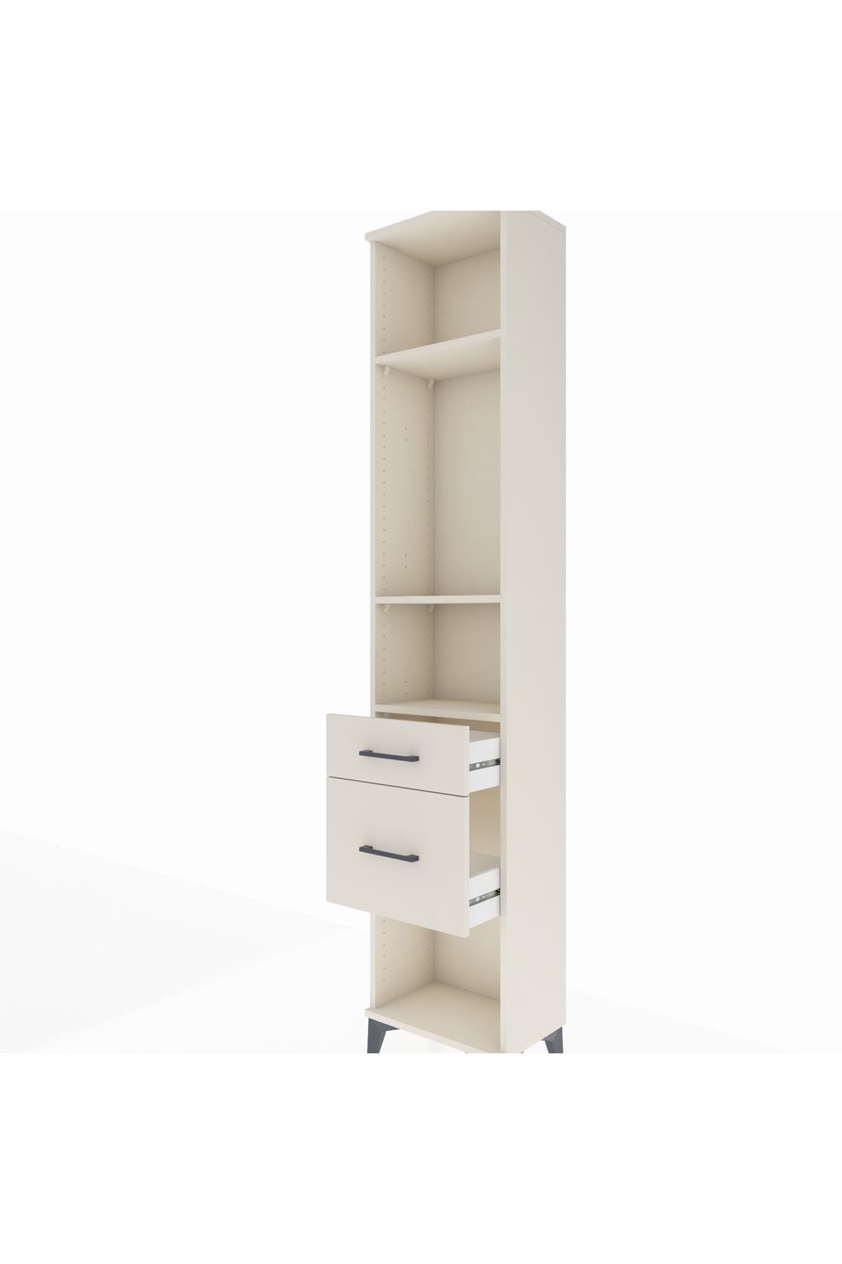 Arges Dolap 3 Raflı 2 Çekmeceli 44x30x221 - S28M075V1A