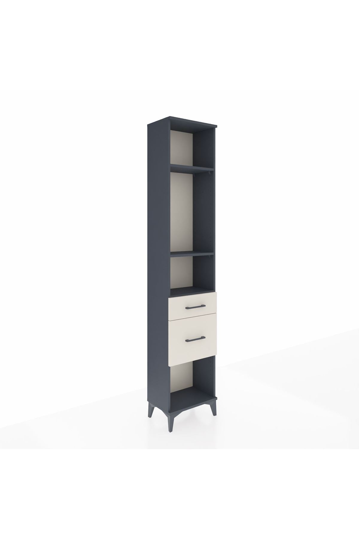 Arges Dolap 3 Raflı 2 Çekmeceli 44x30x221 - S28M075V4A