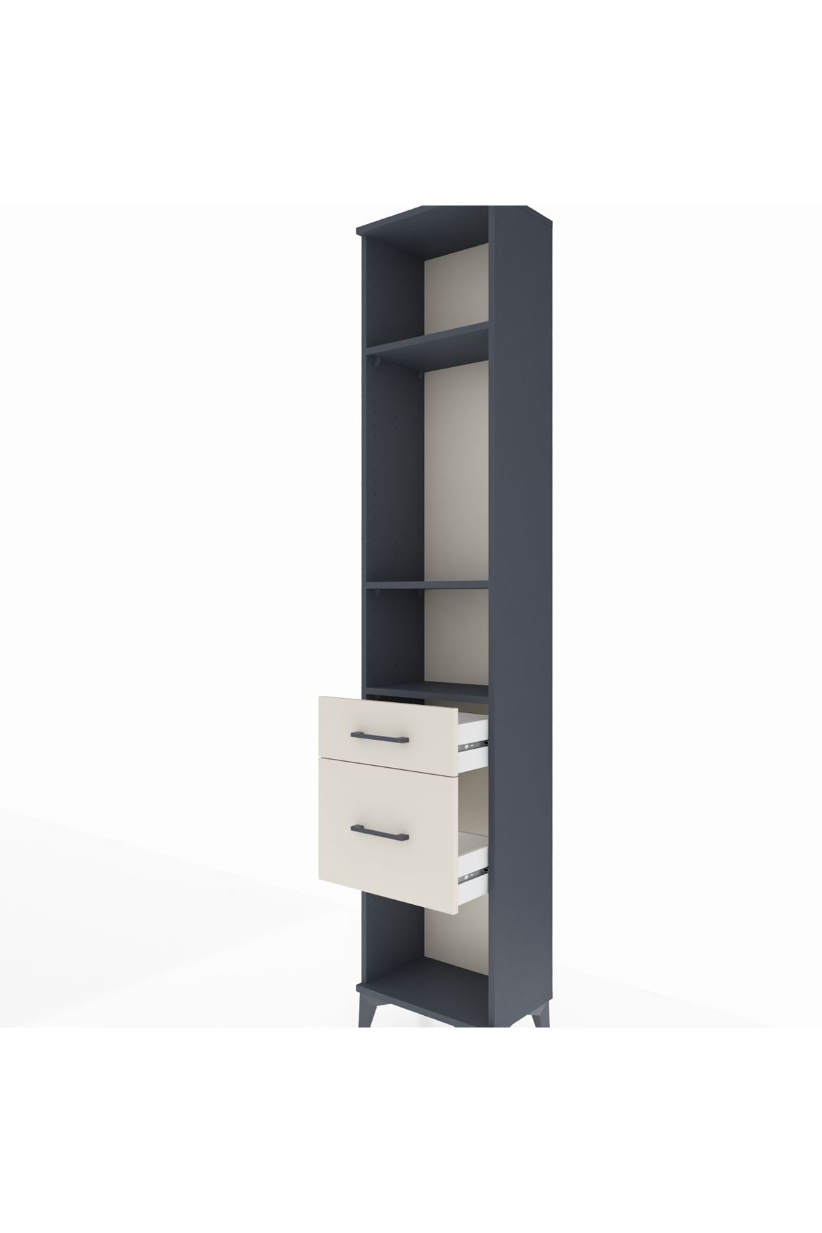 Arges Dolap 3 Raflı 2 Çekmeceli 44x30x221 - S28M075V4A