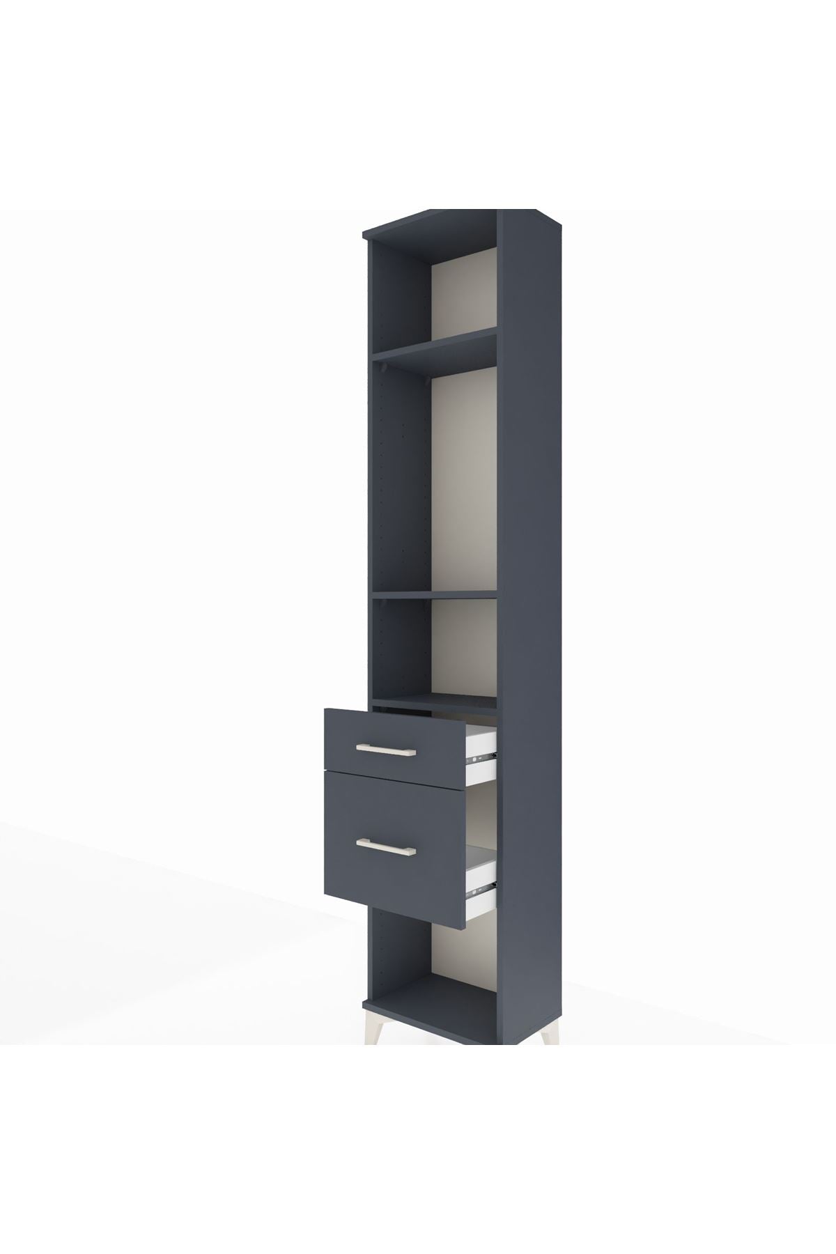 Arges Dolap 3 Raflı 2 Çekmeceli 44x30x221 - S28M075V5A