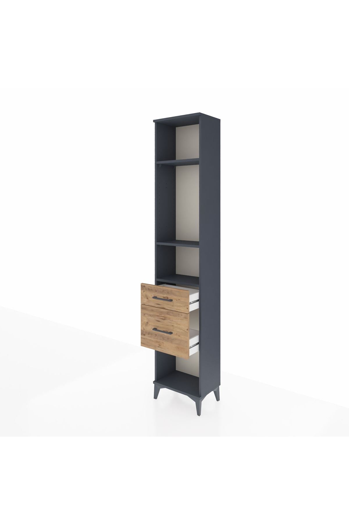 Arges Dolap 3 Raflı 2 Çekmeceli 44x30x221 - S28M075V6A