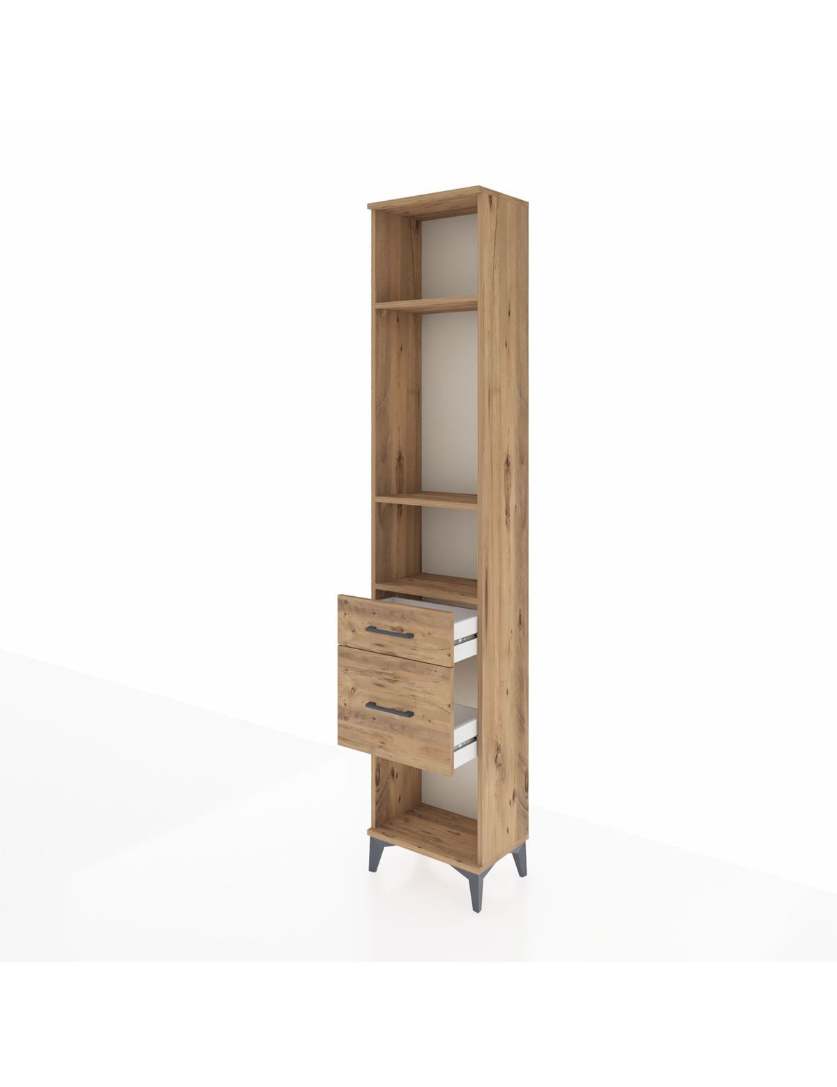 Arges Dolap 3 Raflı 2 Çekmeceli 44x30x221 - S28M075V9A