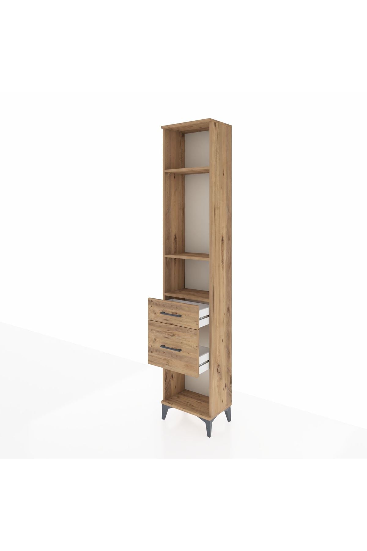 Arges Dolap 3 Raflı 2 Çekmeceli 44x30x221 - S28M075V9A