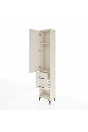 Arges Dolap 2 Raflı 2 Çekmeceli Tek Askılı 44x30x221 - S28M076V1A