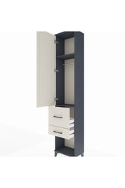 Arges Dolap 2 Raflı 2 Çekmeceli Tek Askılı 44x30x221 - S28M076V4A