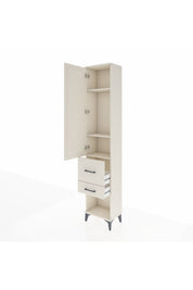 Arges Dolap 3 Raflı 2 Çekmeceli Tek Kapaklı 44x30x221 - S28M077V1A
