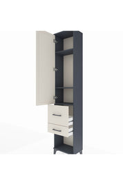Arges Dolap 3 Raflı 2 Çekmeceli Tek Kapaklı 44x30x221 - S28M077V4A