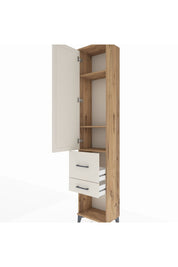 Arges Dolap 3 Raflı 2 Çekmeceli Tek Kapaklı 44x30x221 - S28M077V7A